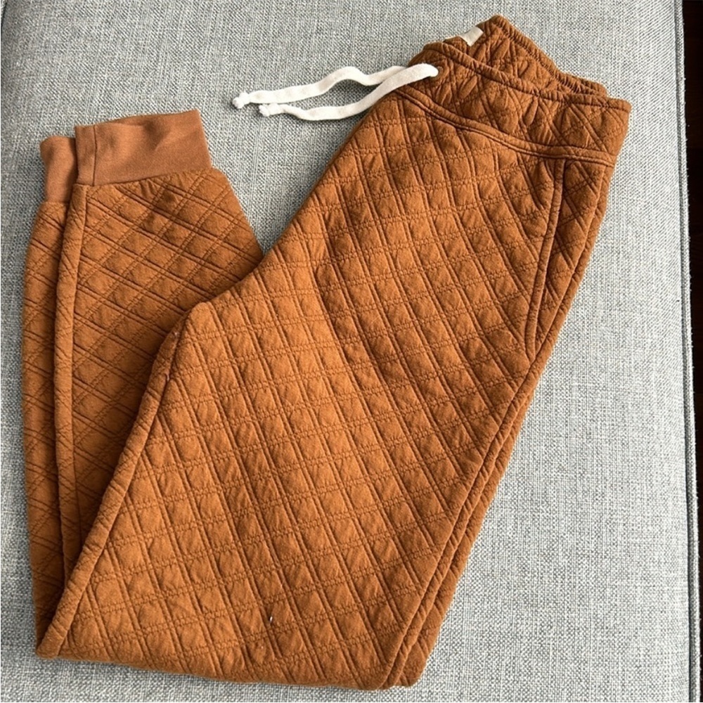 Madewell Set Quilted Brown Hoodie and Pants Set Size XXS - Picture 9 of 16